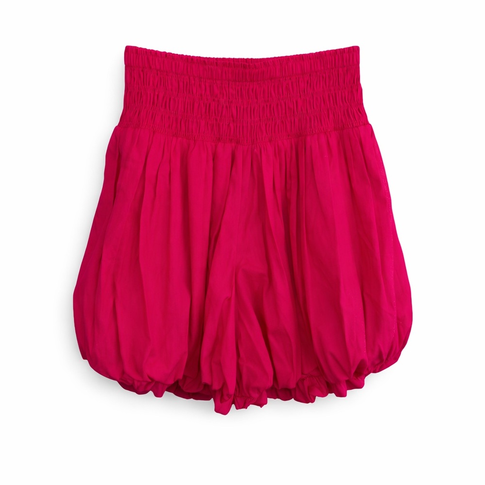 Anthropologie Maeve Smocked‎ Bubble Shorts Pink XS NWT